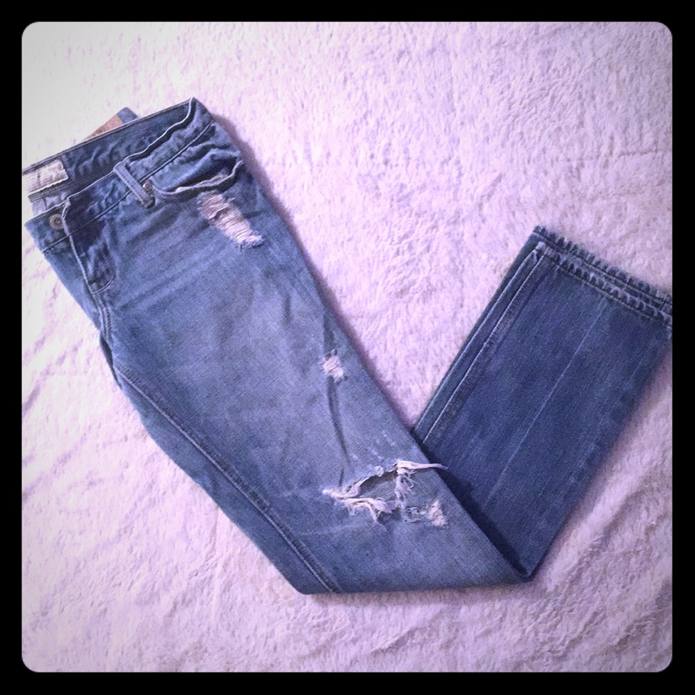 Hollister Ripped Blue Jeans